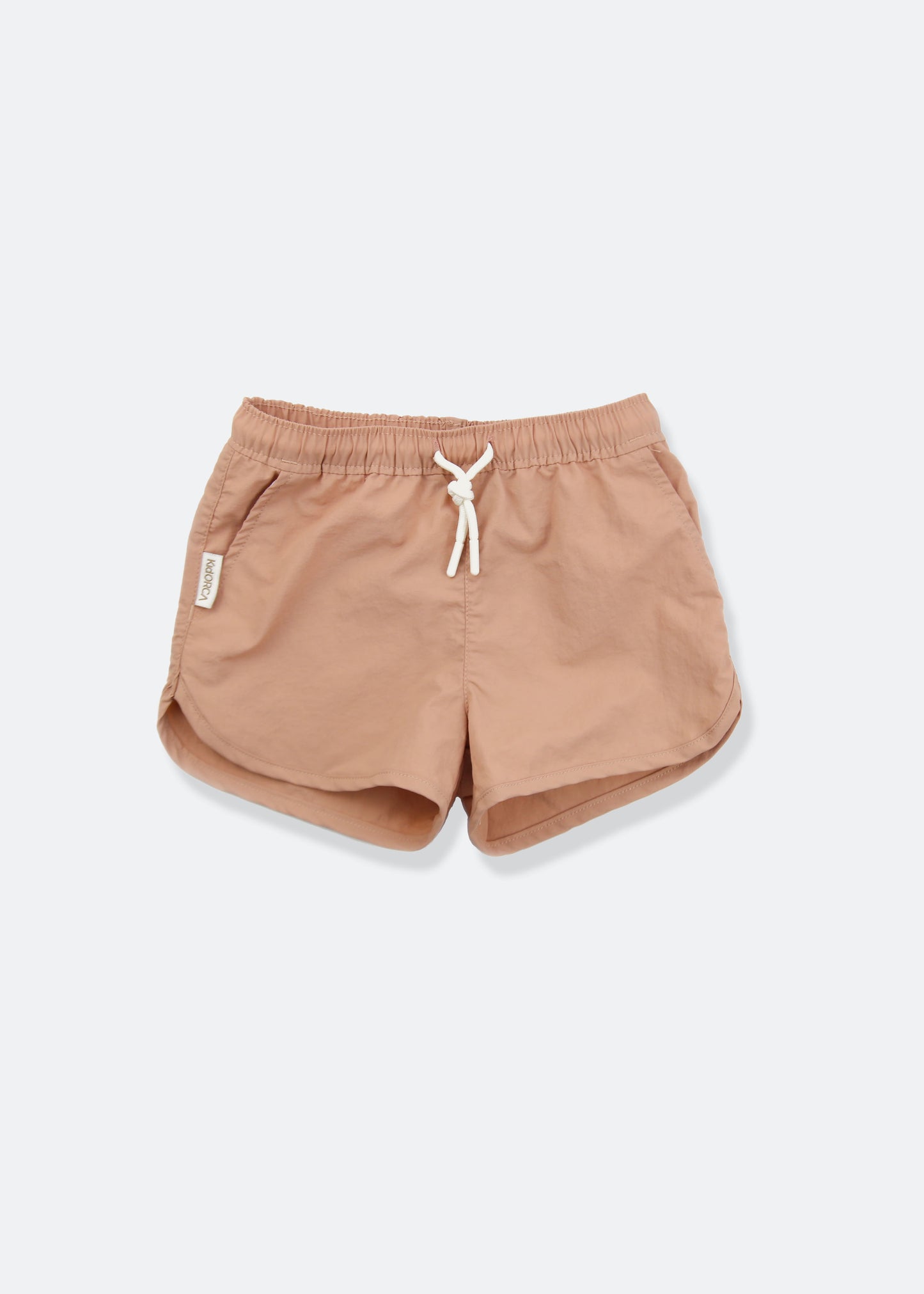 Girls swim trunks in Tuscany print – front view