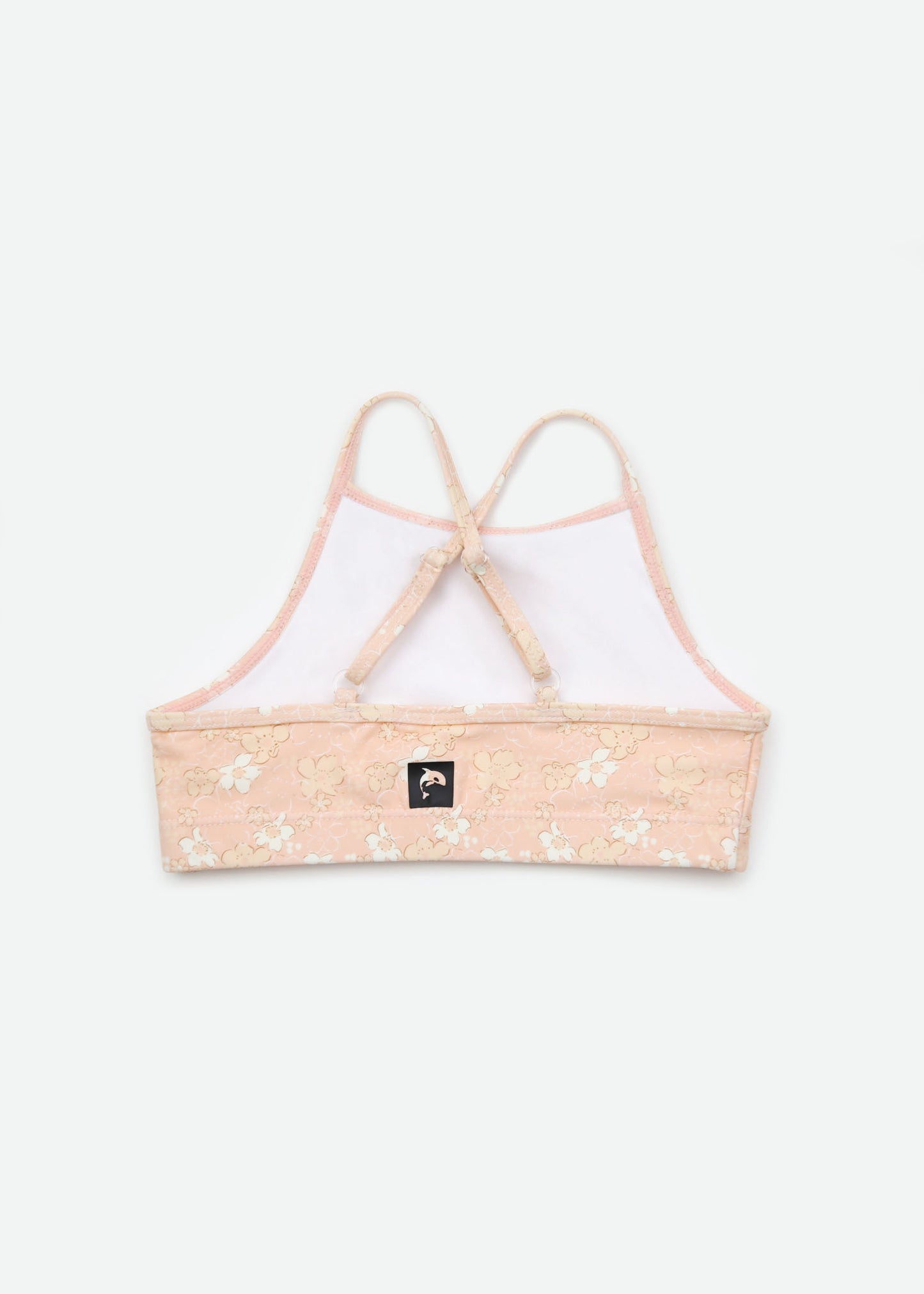 Girls swim top Evangelina Tuscany print – back view