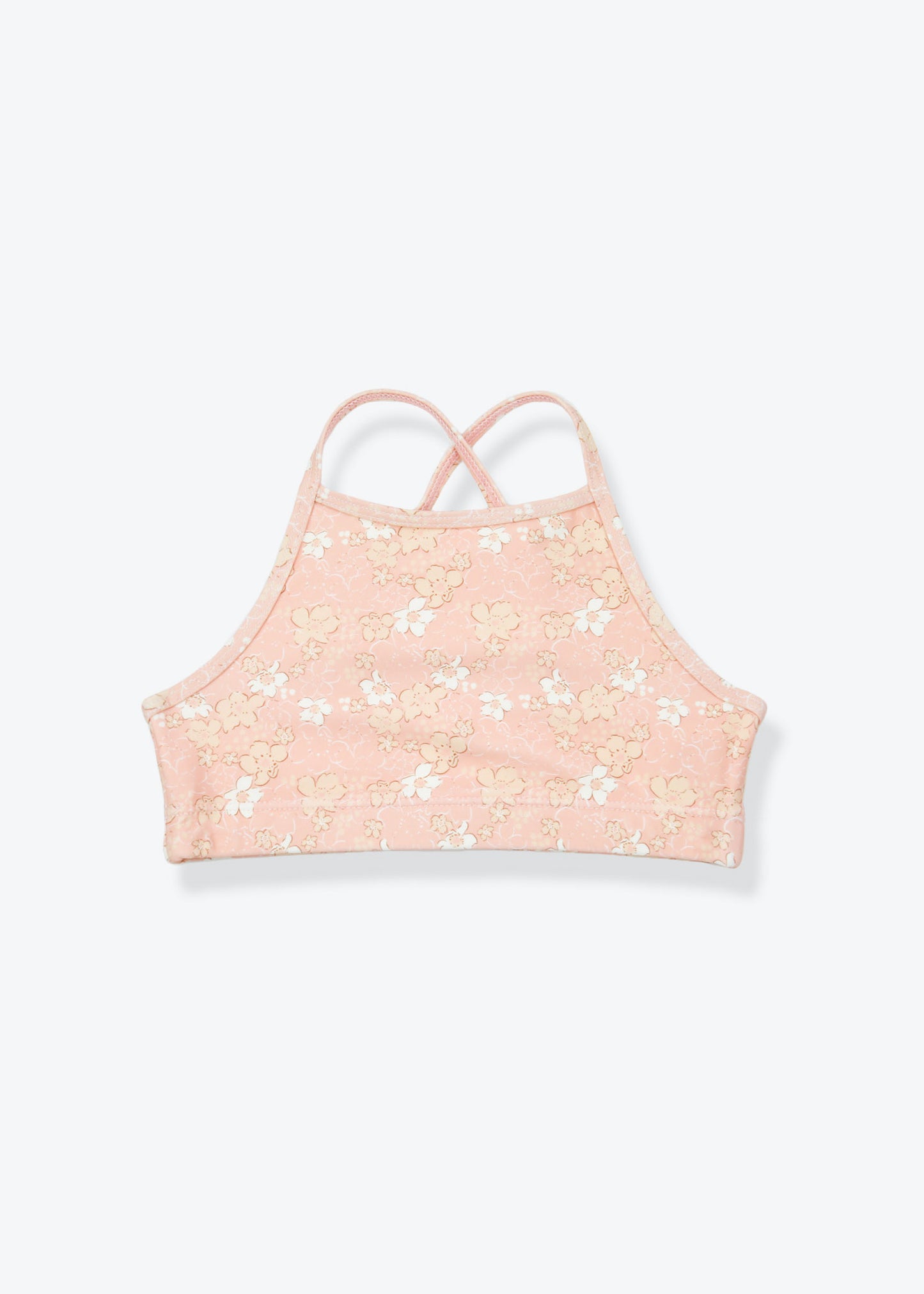 Girls swim top Evangelina Tuscany print – front view