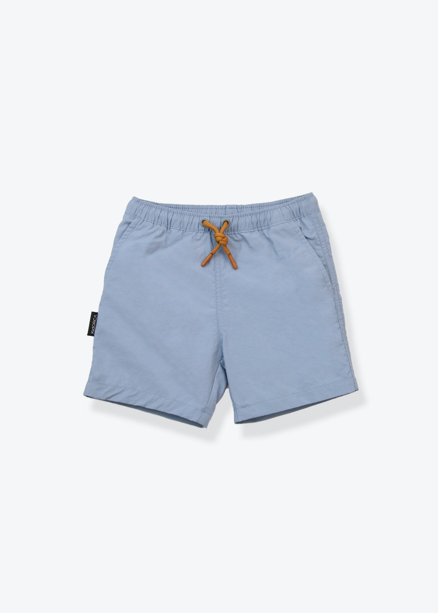 Boys swim trunks in sky blue – front view