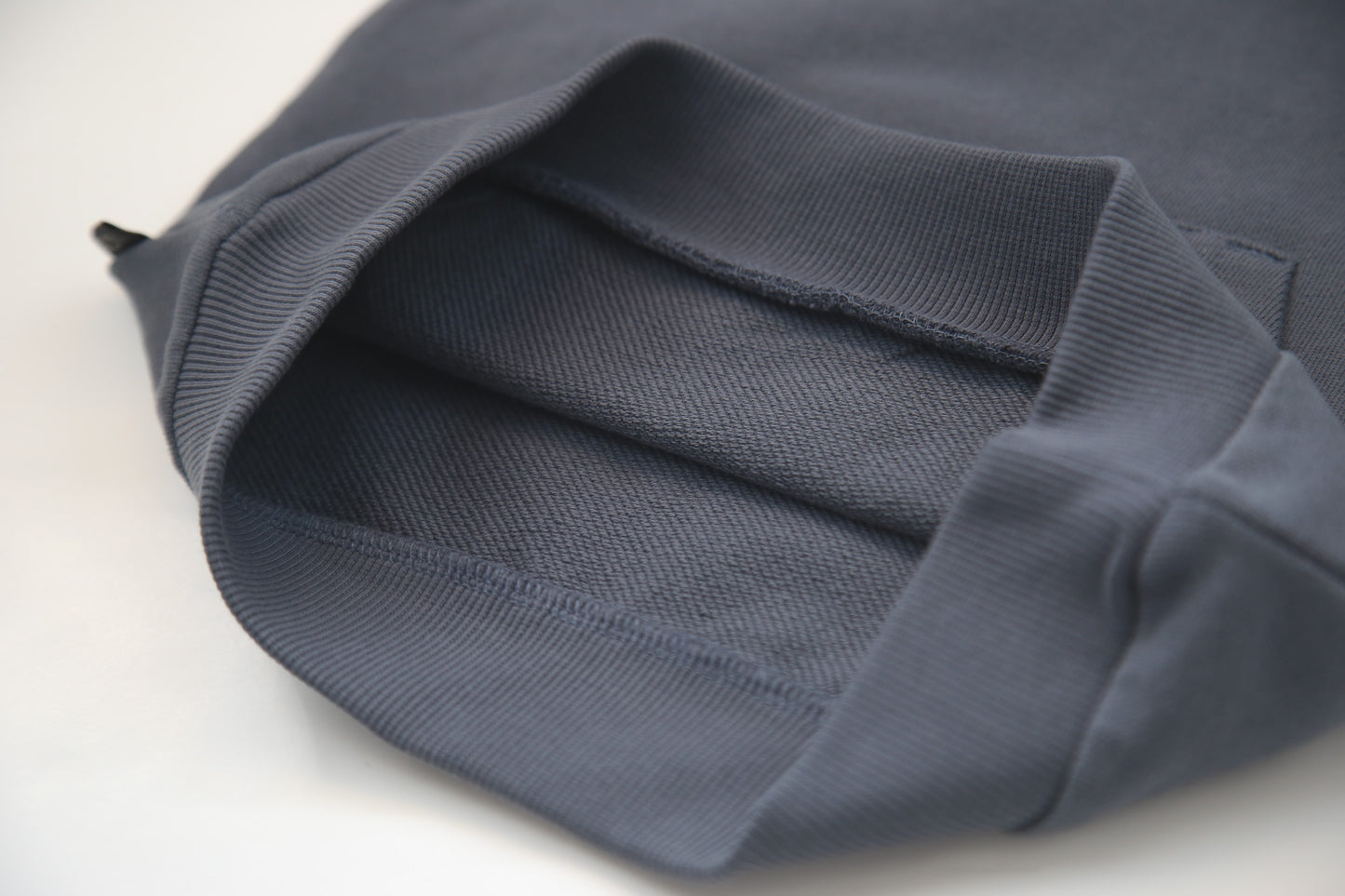 Close-up of french terry fabric and hood detail – fjord kids hoodie