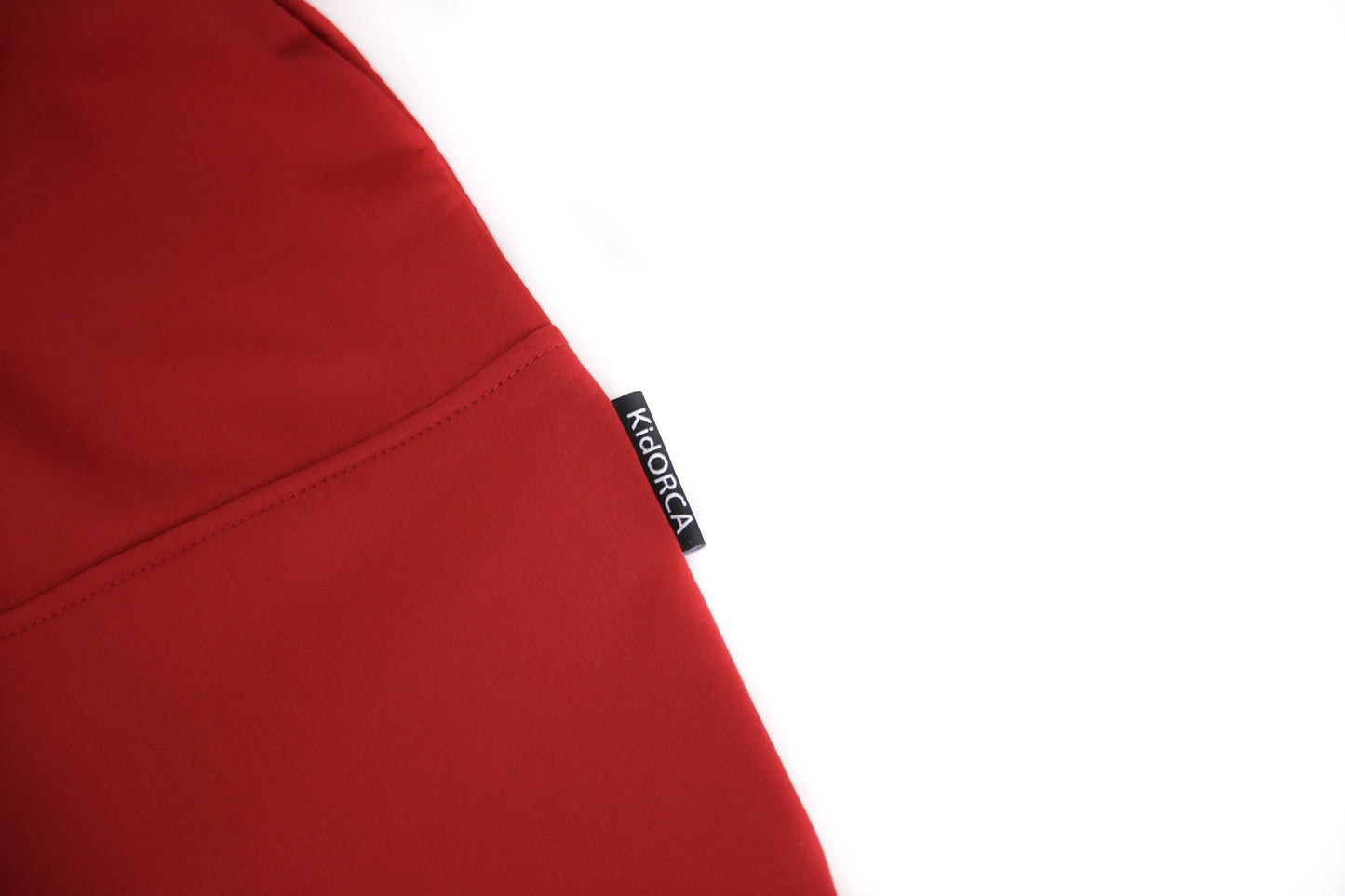 Close-up of waterproof breathable fabric – merlot softshell suit