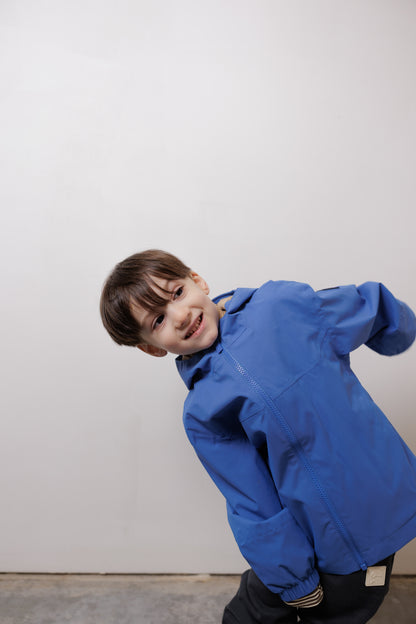 Kids Waterproof Jacket - TOFINO Packable Technical - Spring/Summer - Dutch Blue