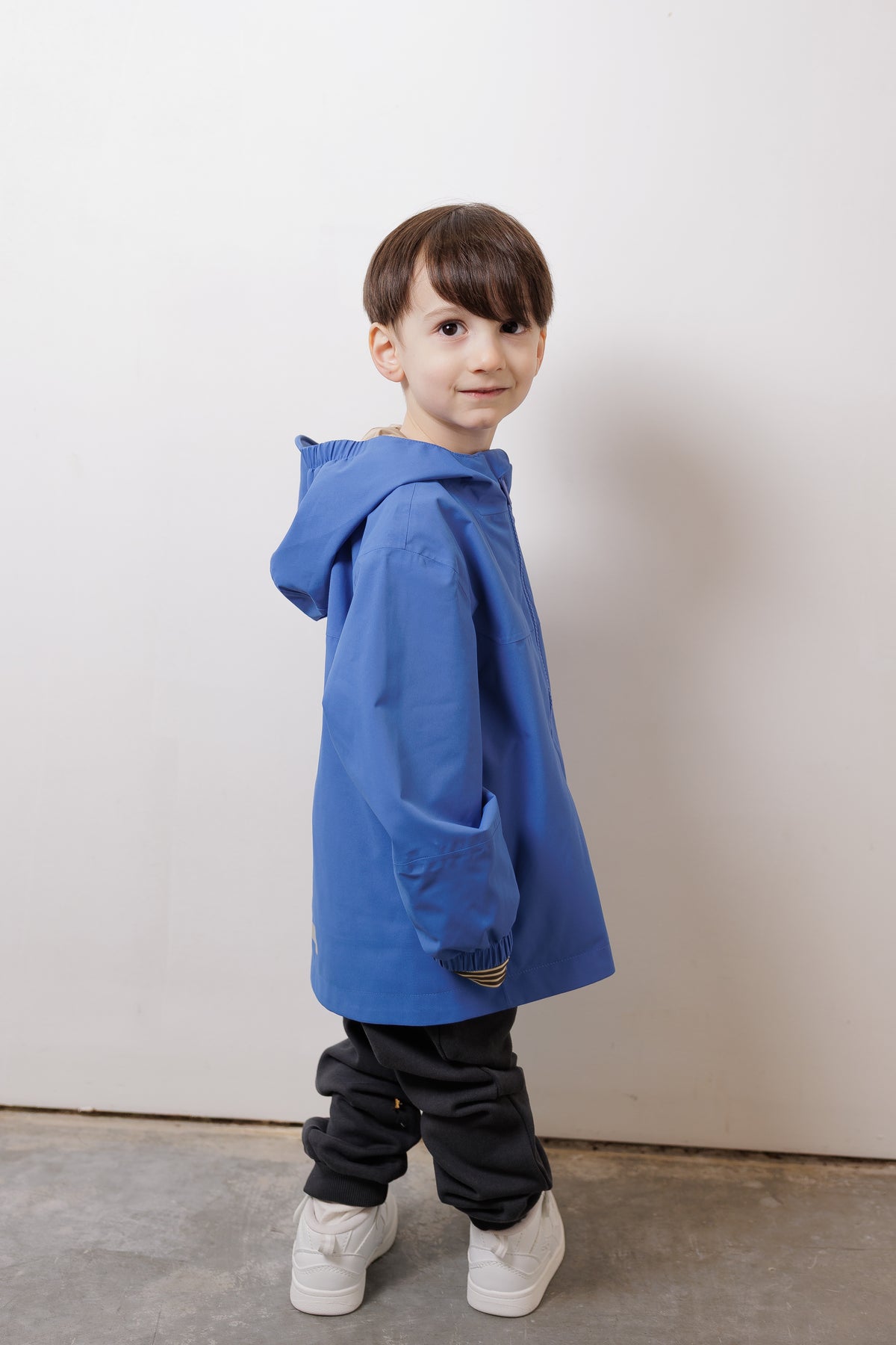 Kids Waterproof Jacket - TOFINO Packable Technical - Spring/Summer - Dutch Blue