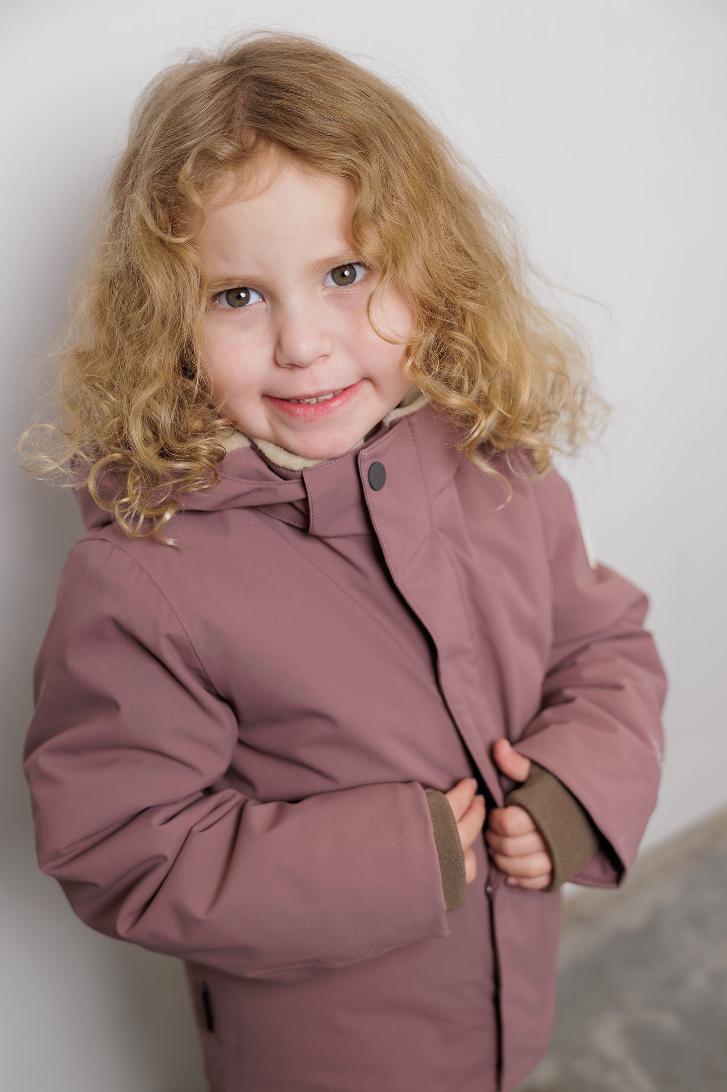 Kids Winter Jacket - Cypress Waterproof Fleece Padded - Rose Taupe