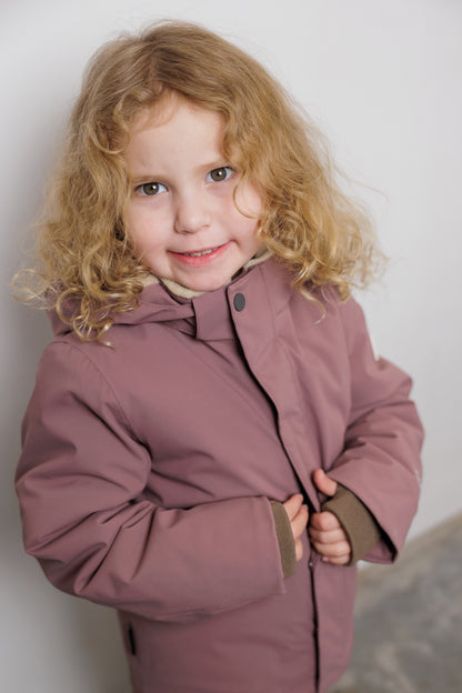 Kids Winter Jacket - Cypress Waterproof Fleece Padded - Rose Taupe