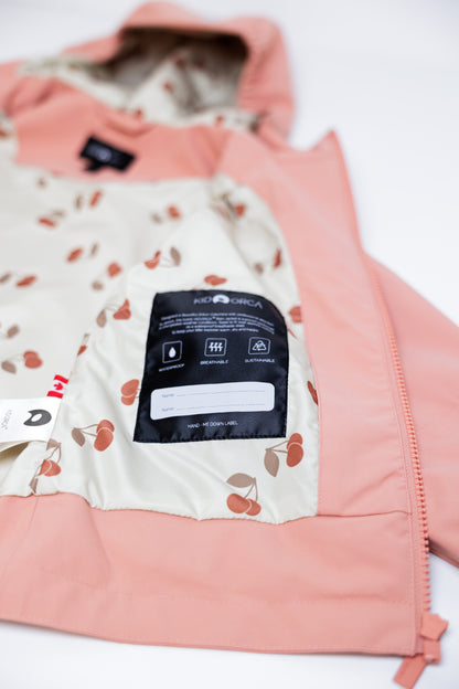 TOFINO Jacket Waterproof Packable Technical - Spring/Summer - Cameo / Cherry