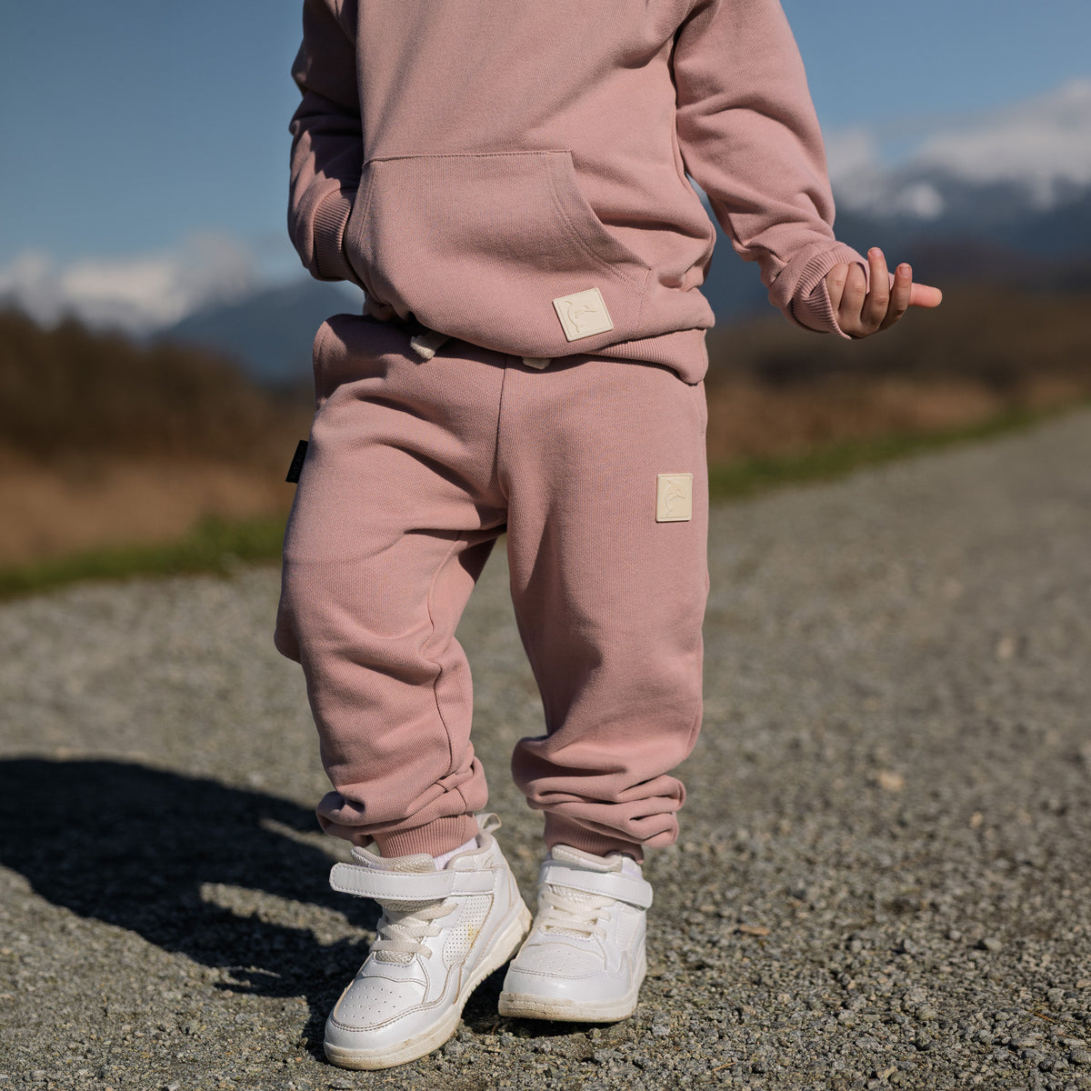 Kids Sweatpants - French Organic Terry Cotton  – Mauve