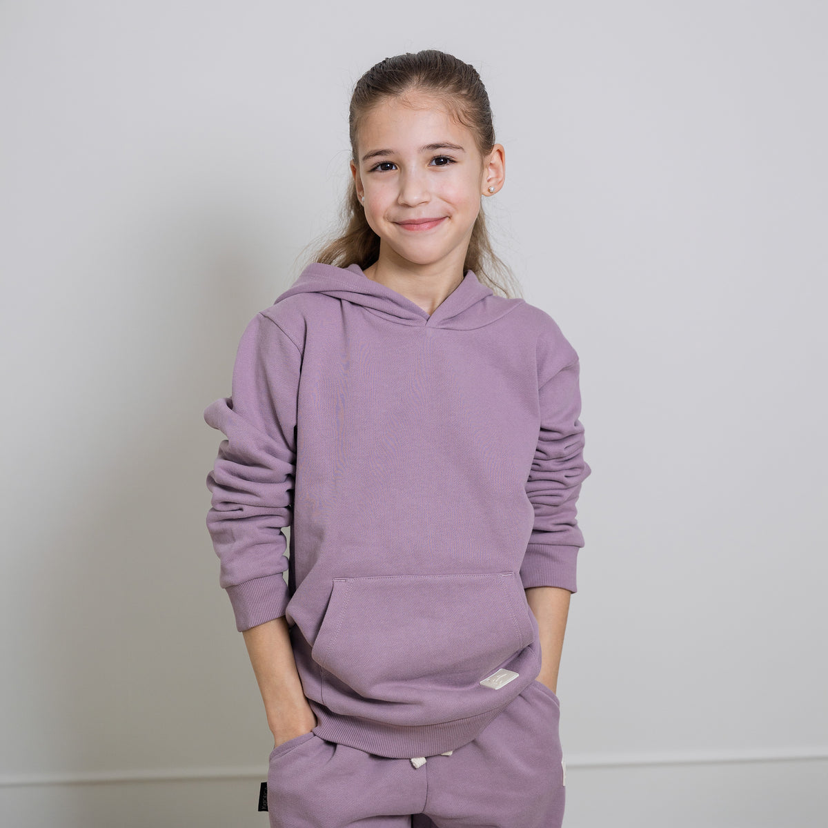 Kids Hoodie - Organic Brushed Terry Cotton – Elderberry
