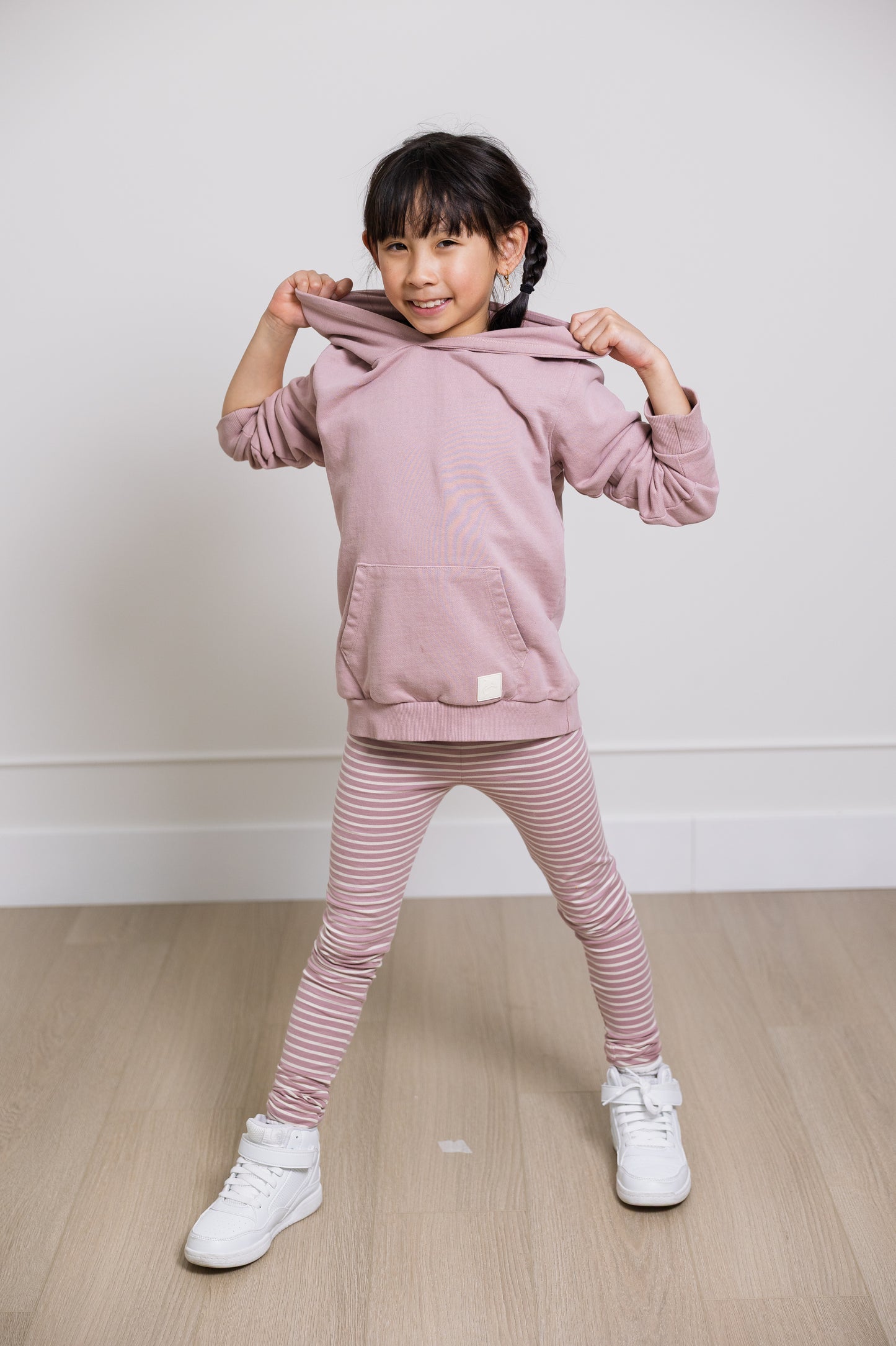 Kids Hoodie - Organic French Terry Cotton – Mauve