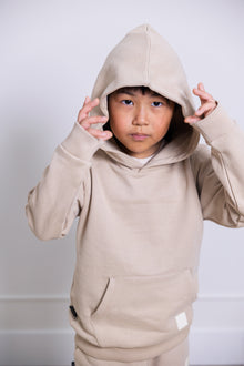 Kids Hoodie - Organic Brushed Terry Cotton – Wheat