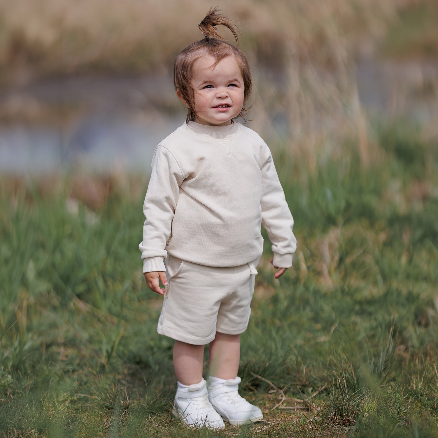 Kids Shorts - Organic French Terry Cotton – Oat