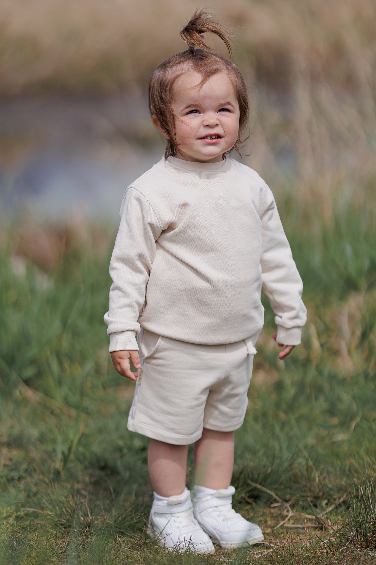 Kids Shorts - Organic French Terry Cotton – Oat