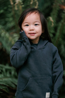 Kids Hoodie - Organic Brushed Terry Cotton - Lava