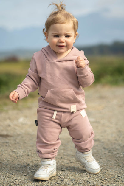 Kids Sweatpants - French Organic Terry Cotton  – Mauve