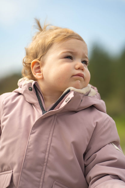 Kids Winter Jacket - Cypress Waterproof Fleece Padded - Mauve