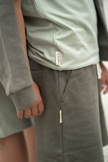 Kids Shorts - Organic French Terry Cotton – Dusty Olive