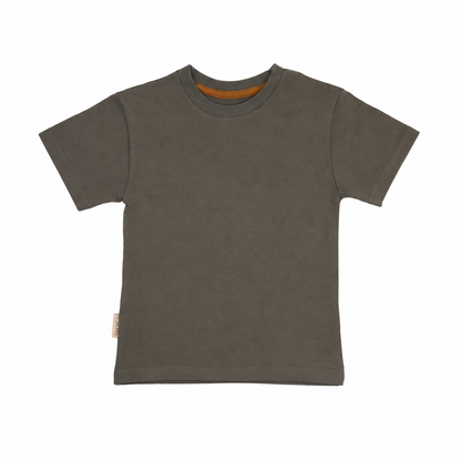 Kids T-Shirt- Organic Cotton – Dusty Olive