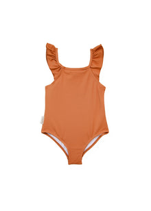 Girls’ UPF 50+ Textured Ruffle One-Piece Swimsuit - Hazel