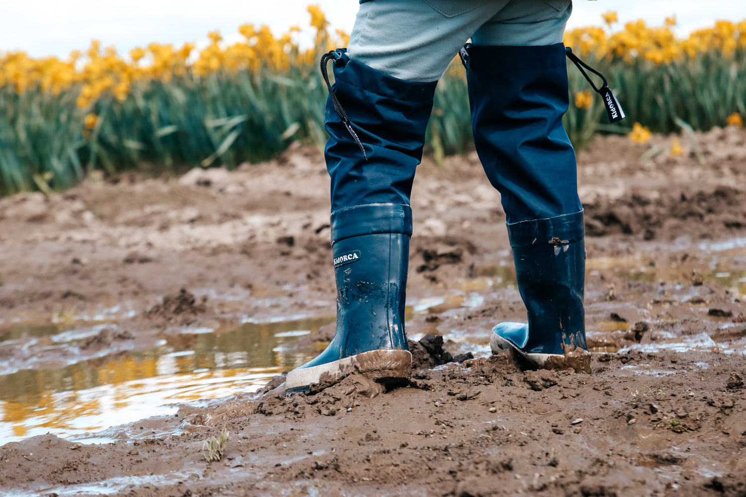 KidORCA Children Rain Boots with Above Knee Waders