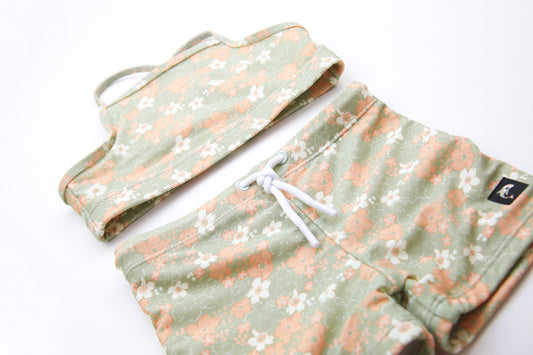 Swim Boardie Shorts _ Evangelina / Sage