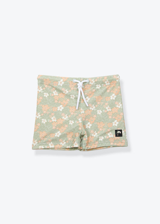 Swim Boardie Shorts _ Evangelina / Sage