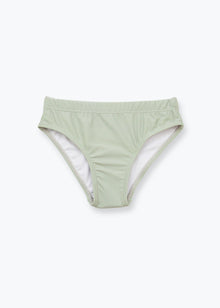 Girls swim bottom in sage green – front view