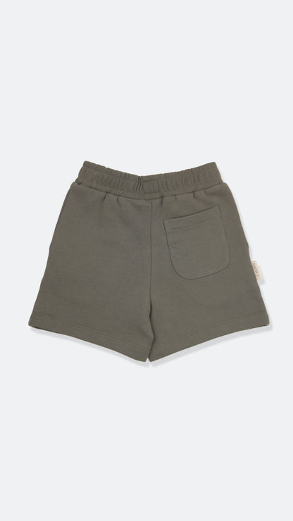 French Terry Shorts _ Dusty Olive