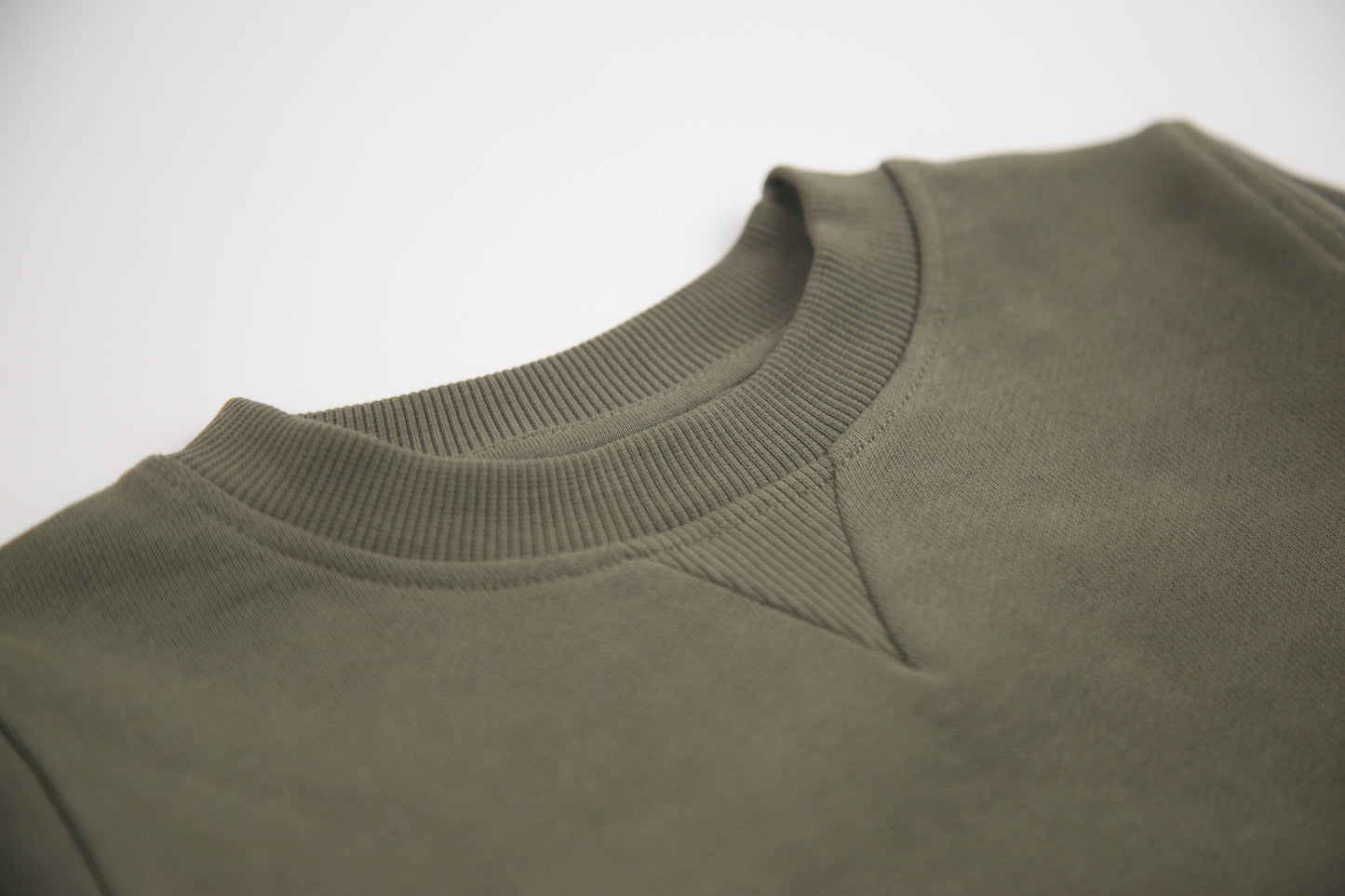 French Terry Sweatshirt _ Dusty Olive