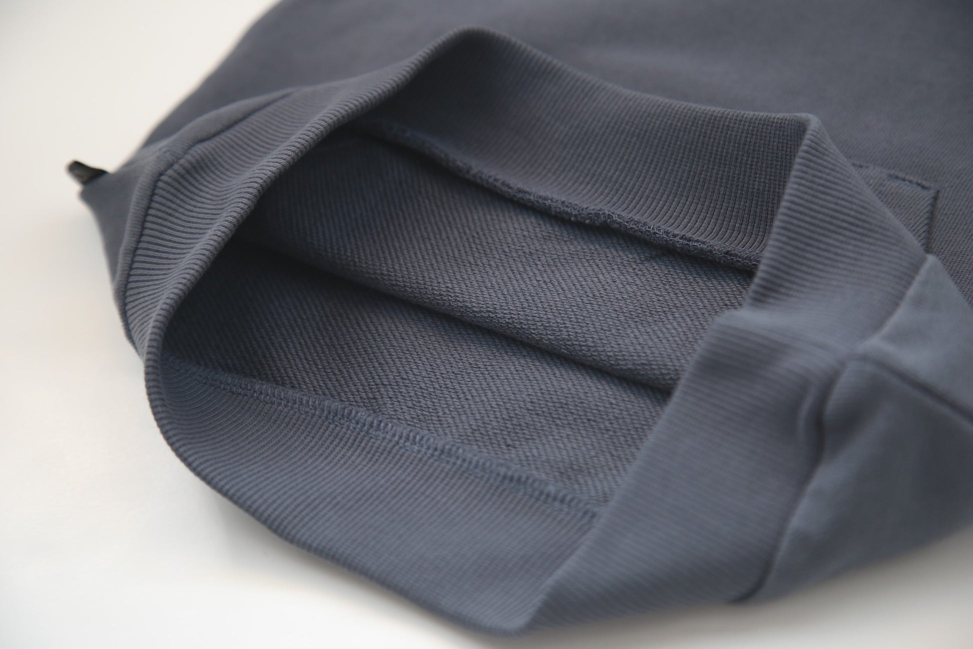 Close-up of french terry fabric and hood detail – fjord kids hoodie