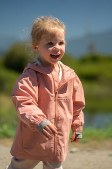 Kids Waterproof Jacket - TOFINO Packable Technical - Spring/Summer - Cameo / Cherry