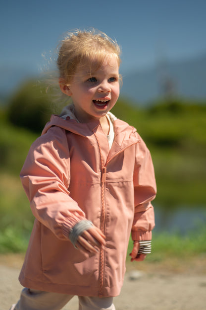 Kids Waterproof Jacket - TOFINO Packable Technical - Spring/Summer - Cameo / Cherry