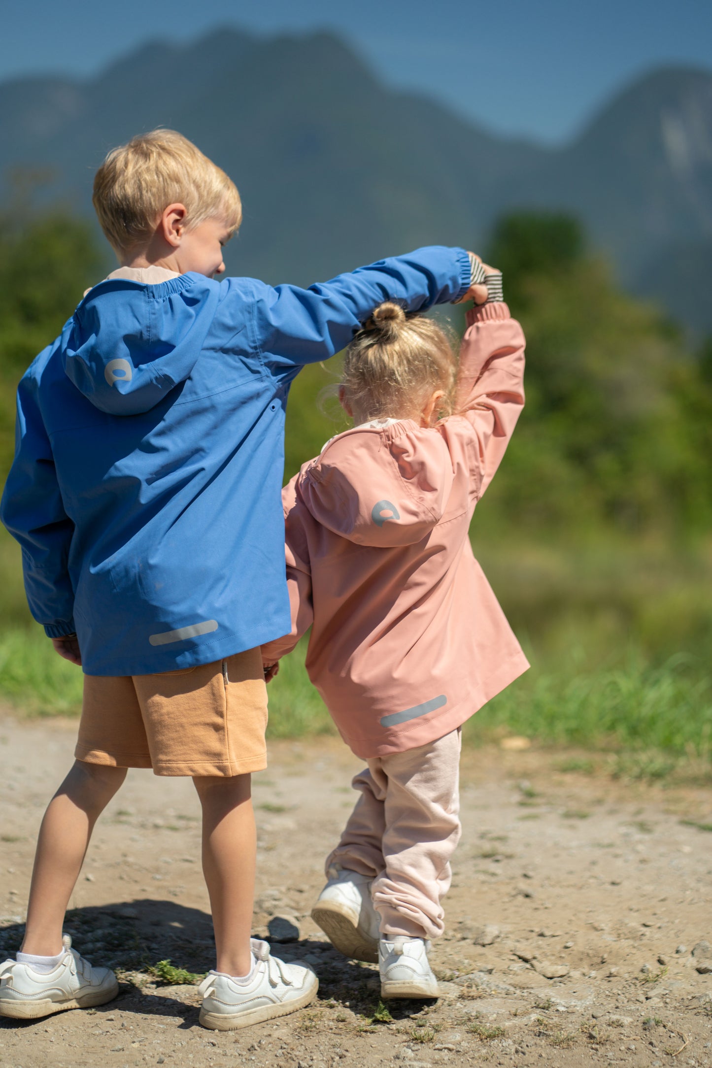 Kids Waterproof Jacket - TOFINO Packable Technical - Spring/Summer - Dutch Blue