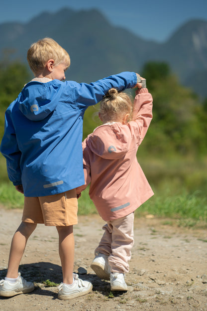 Kids Waterproof Jacket - TOFINO Packable Technical - Spring/Summer - Dutch Blue