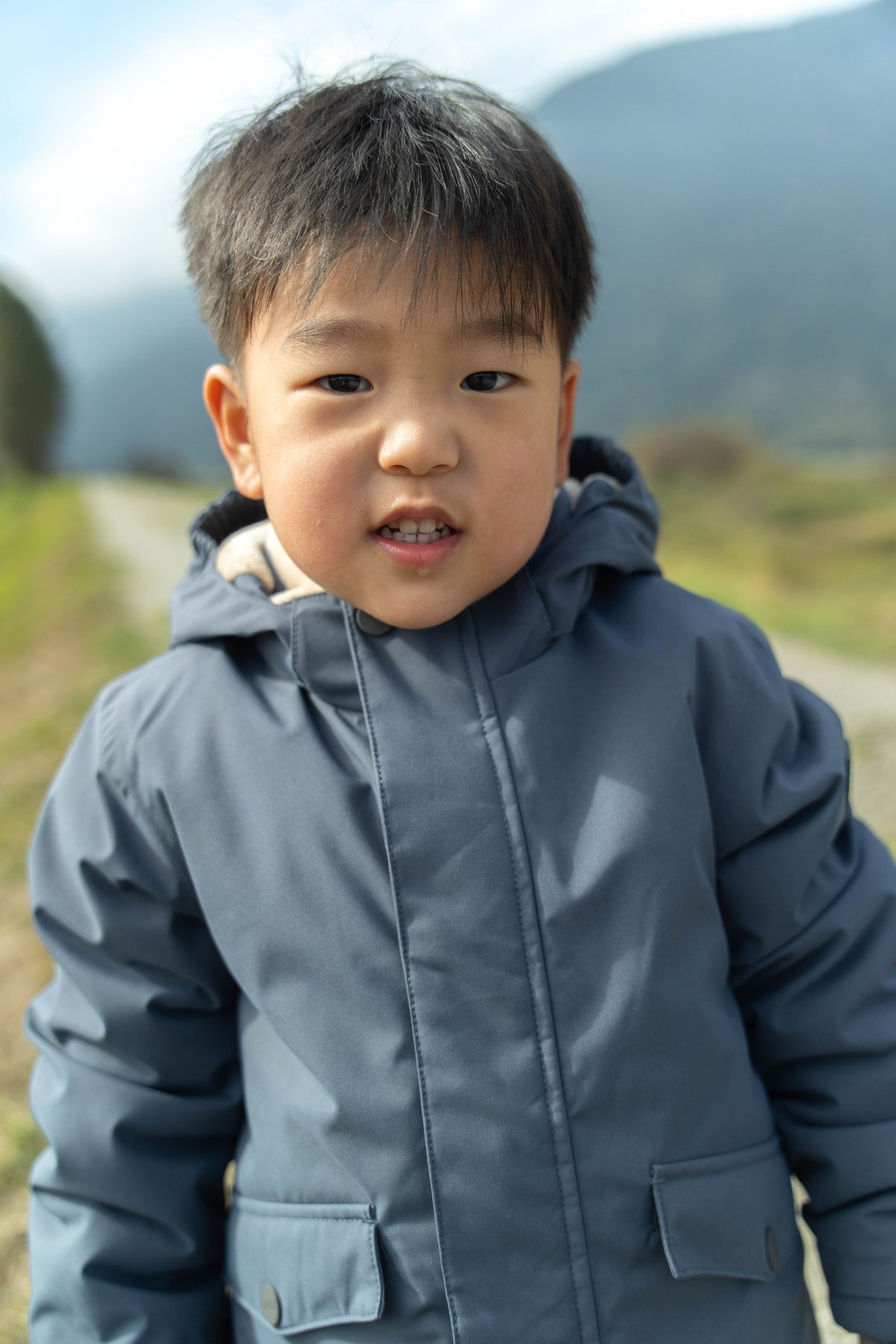 Kids Winter Jacket - Cypress Waterproof Fleece Padded - Ombre Blue