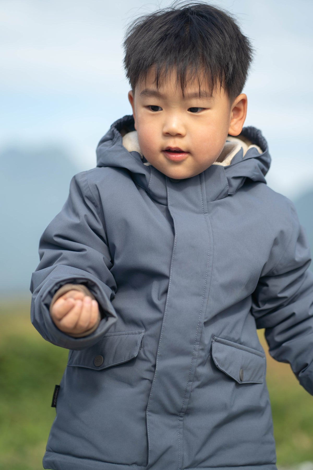 Kids Winter Jacket - Cypress Waterproof Fleece Padded - Ombre Blue