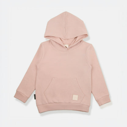 Kids Hoodie - Organic French Terry Cotton – Pale Rose