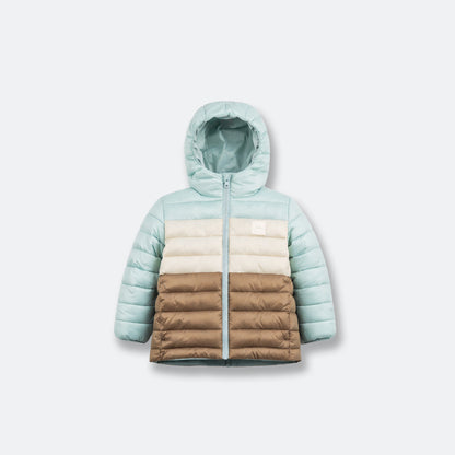 Kids Puffer Jacket - Porteau Reversible Waterproof - Fall/Winter - Blue Haze