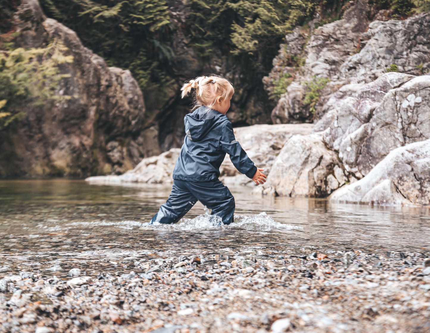 KidORCA Kids Rain Jacket _ Navy_ Model 2022