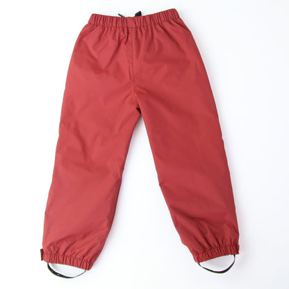 KidORCA Kids Rain Pants Hard Shell Waterproof _ Merlot