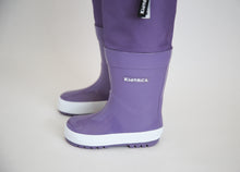 Load image into Gallery viewer, KidORCA Kids Rain Boots with Above Knee Waders _ Grape
