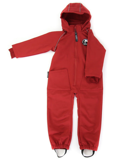 KidORCA Kids Softshell Overall Play Suit _ Merlot